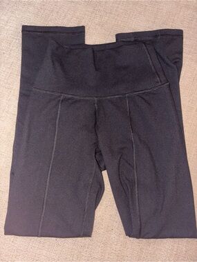 aerie OFFLINE Black High-Rise Seam Detail Leggings